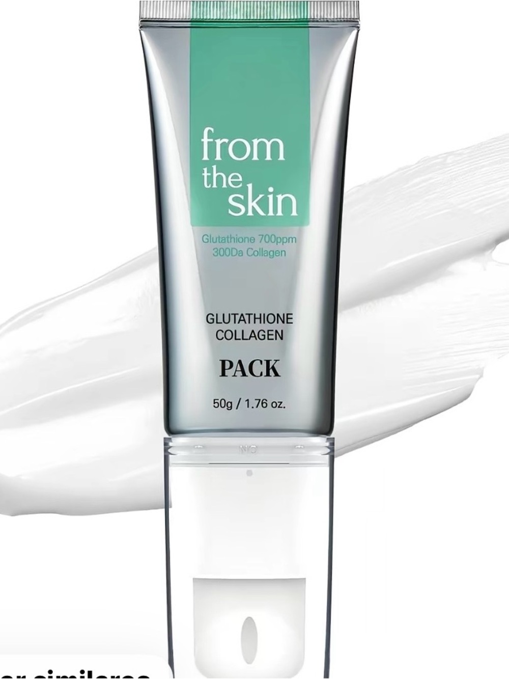Glutathione Collagen Mask – Mint Green & Silver